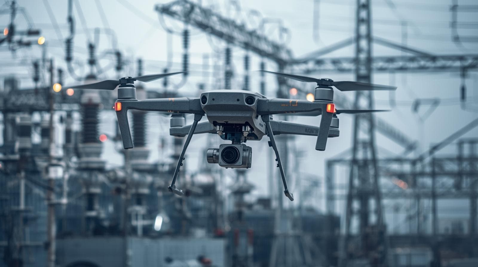 Energia sem interrupções: drones com câmeras termográficas na inspeção de linhas e subestações